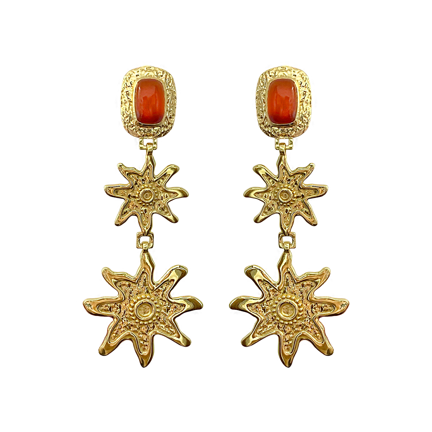 ALLEGRA EARRINGS - RED ONYX