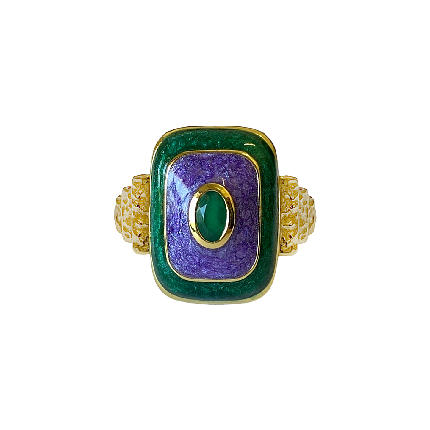 DIANA RING - GREEN ONYX