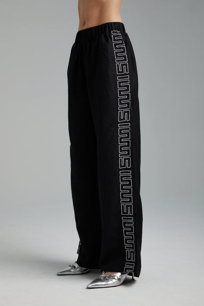 LINEN PANTS - BLACK