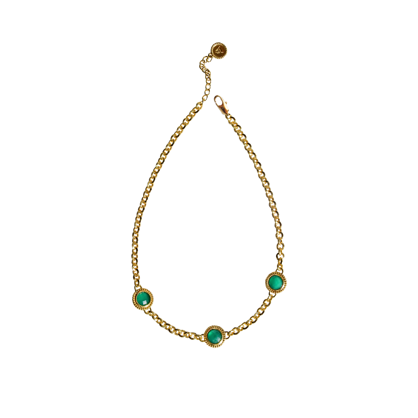 TIJANA NECKLACE - GREEN ONYX