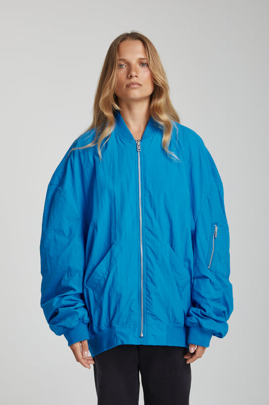 SLOUCHY BOMBER - ELECTRIC BLUE